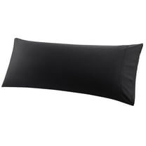 Unique Bargains 20"x 55" 1PC Envelope Closure Body Pillow Cover Black