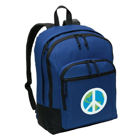 World Peace Backpack BEST MEDIUM Peace Sign Backpack School (Best Places To Backpack In The World)
