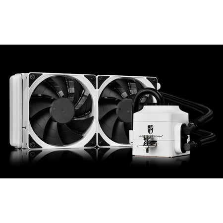 DEEPCOOL Gamer Storm CAPTAIN 240EX WHITE CPU Liquid Cooler AIO Water Cooling Ceramic Bearing Pump Visual Liquid Flow 120mm PWM Fan Support LGA 2011-v3 and AM4 (Best Pc Water Cooling Pump)