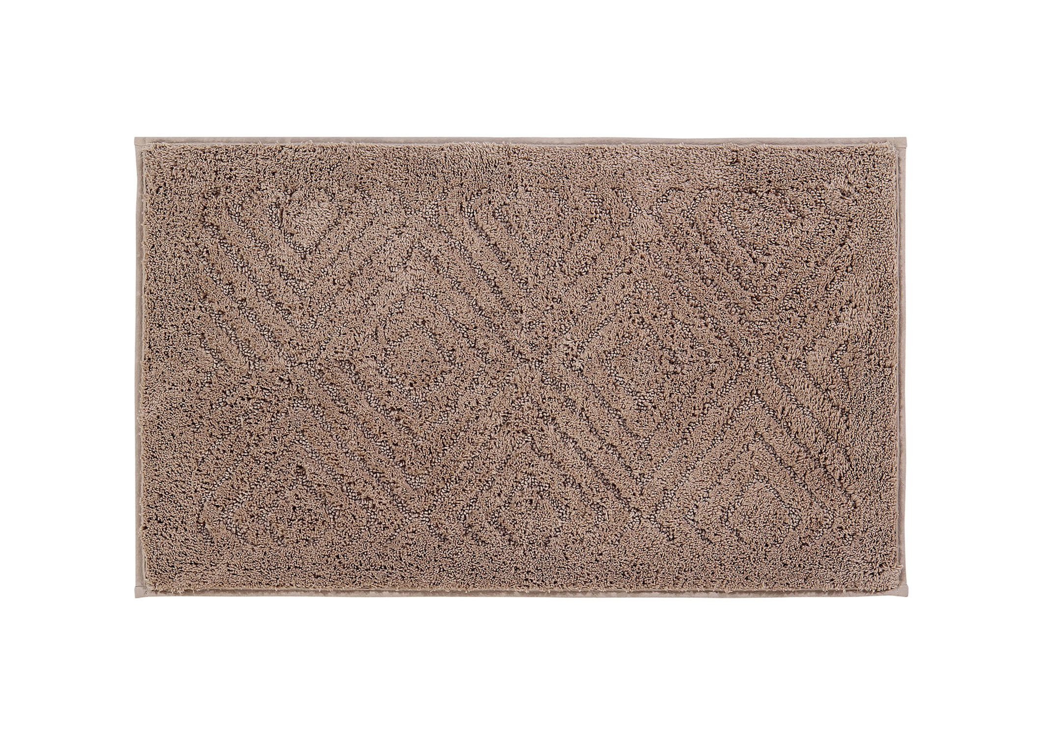 Better Trends Trier Beige Cotton Bath Rug, 20" x 30"
