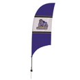 thumbnail image 1 of Showdown Displays 810028JAMAD-001 7.5 ft. James Madison Dukes Razor Feather NCAA Flag with Spike Base - No.001, 1 of 1