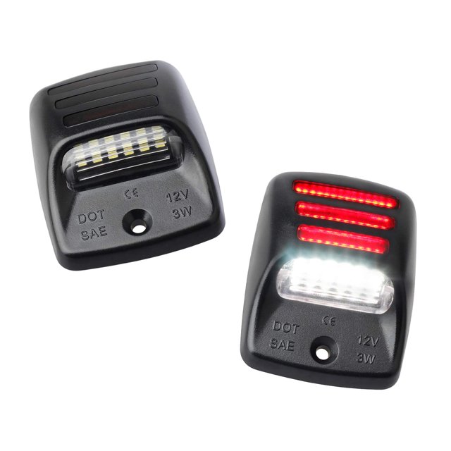 RUXIFEY Plaque d'Immatriculation LED avec Tube Néon Rouge Compatible avec Tacoma 2005 à 2015, Tundra 2000 à 2013