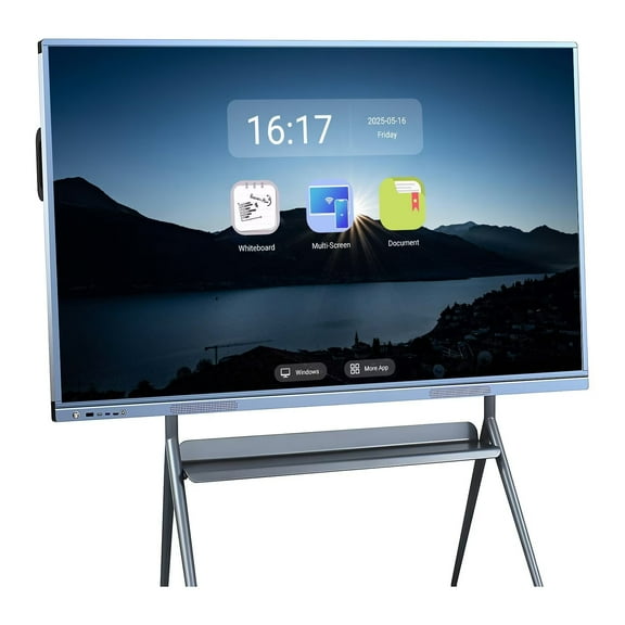 JYXCN Smart Board 55'' Touchscreen Monitor with Dual System Wireless Projection Digital Calendar, Electronic Whiteboard Meeting Board for Office and Classroom