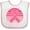 White/Pink, variant on Inktastic Breast Cancer Pink Ribbon Retro Girls Baby Bib