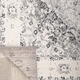 thumbnail image 4 of World Rug Gallery Vintage Oriental Distressed Medallion Area Rug - Gray 6'6"x6'6", 4 of 8