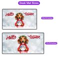 thumbnail image 5 of Hello Welcome Winter Dachshund Holding Snow Globe Snowman Desk Mat Full Keyboard Mouse Pad Wiener Dog Lover Gifts Idea Large Mousepad - 13015, 5 of 5
