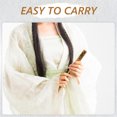 thumbnail image 4 of SASABAXI Student Flute Vertical Bamboo Instrument Yellow for Practice 1Pcs, 4 of 8