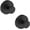 Black, variant on Suction Cup Hooks 2-Pack, Silver, Removable Towel Hook with Vacuum Seal for Bathroom Shower Glass Door Wall, Holds 15 lbs, No Drill Needed.