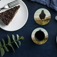 thumbnail image 6 of FMSHPON Merry Christmas Set of 6 Round Coaster for Drinks, Absorbent Ceramic Stone Coasters Cup Mat with Cork Base for Home Kitchen Room Coffee Table Bar Decor, 6 of 6