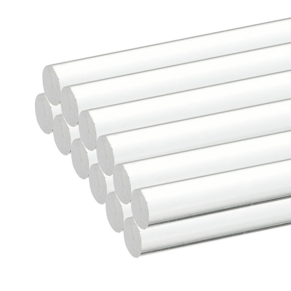 Uxcell 12pcs Acrylic Round Rods 5/16" x 12" Clear Acrylic Dowel Rods Sticks Plastic Sticks Strip for DIY Crafts Lighting Gardening Decorations - 2mm x 300mm