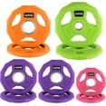 thumbnail image 3 of QinaQin Color Rubber Coated Weight Plates, Cast Iron, Multicolor, 3 of 7