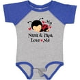 thumbnail image 3 of Inktastic Nana and Papa Love Me Baby Boys or Girls Baby Bodysuit, 3 of 5