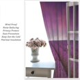 thumbnail image 5 of Lavender Floral Curtains, Lavender Flower Purple Window Treatments for Living Room Girls Woman Room Decor, Luxurious Elegant Purple Drapes 2 Panels, 42x63 Inch, 5 of 6