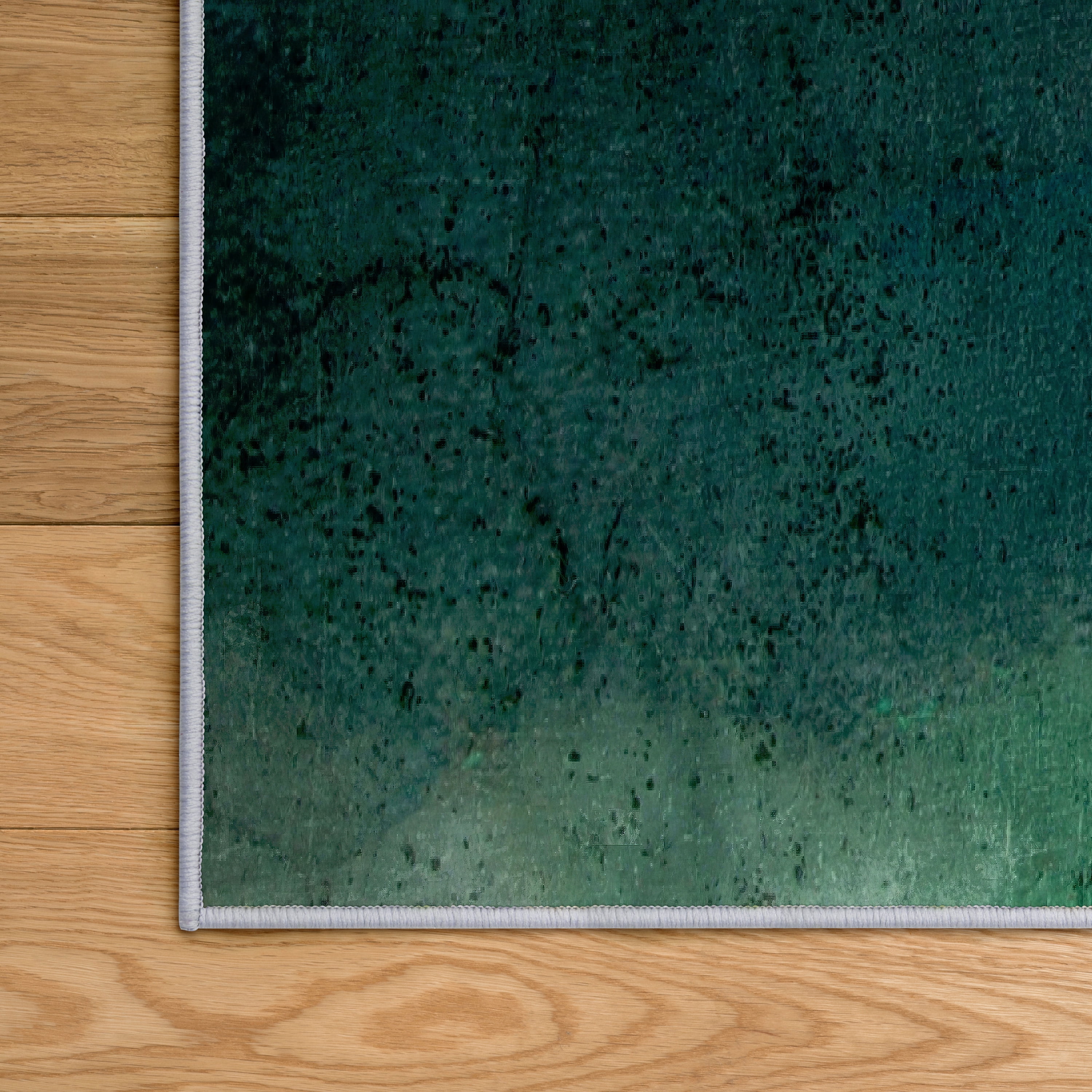 Hidden Path I Washable Green Art Area Rug size 8'x10', Power-loomed, Heavenly Softness with Non-Slipping Backing