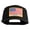 Black, variant on USA Flag 1776 America 2026 Gold Patched Solid Cotton Twill 5 Panel Prostyle Snap Cap - Red OSFM