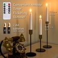 thumbnail image 2 of Velas cónicas LED sin llama de Lamp 5plots, columna romana, 18 cm, 2 of 9