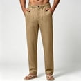 thumbnail image 2 of Akiihool Match Cargo Pants Men's Yoga Athletic Pants Casual Jersey Pants for Men Coffee,L, 2 of 4