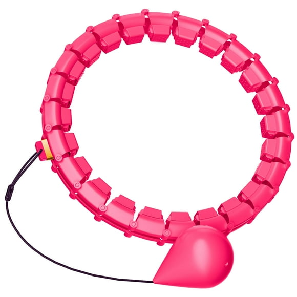 Plus Size Silent Weighted Hula Infinity Fitness Detachable Hoops 65-Inch 32 Knot Smart Noiseless Infinity Hula for Women 2-in-1 Waist and Abdominal Home Workout Equipment
