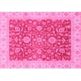 thumbnail image 1 of Ahgly Company Indoor Rectangle Oriental Pink Traditional Area Rugs, 5' x 7', 1 of 4