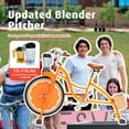 thumbnail image 4 of Blender Bike for Fitness, Smoothie Bike Juicer with Pedal, Stationary Bicycle for Party, Carnival, Camping, Indoor & Outdoor Use, White, 4 of 9