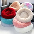 thumbnail image 4 of Pet Dog Cat Calming Bed Comfy Round Plush Warm Fluffy Nest Mattress Donut Pad, 4 of 5