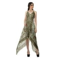 thumbnail image 1 of Moomaya Asymmetrical Hem Dress Ladies Handkerchief Halter Spaghetti Strap Dress, 1 of 1