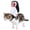 S, variant on Halloween Dog Costume Cosplay Long Hair Pet Funny Long Hair 3D Cosplay Apparel Funny Dog Costume
