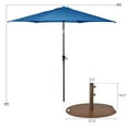 thumbnail image 2 of Costway Parasol de Patio 9 Pieds Extérieur avec Support de Parasol Rond de 50 LBS avec Roues, 2 of 9