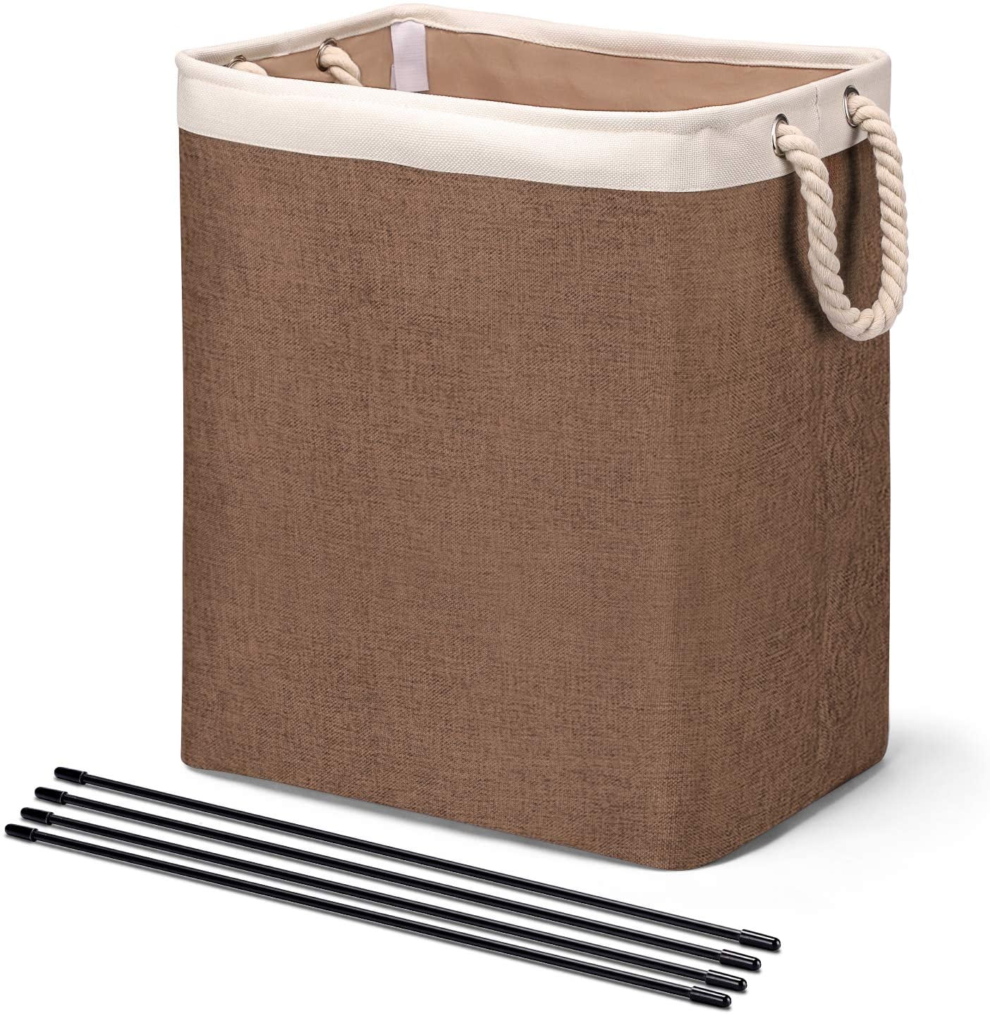 HOUSE DAY Laundry Basket with Handles Linen Laundry Hampers for Laundry