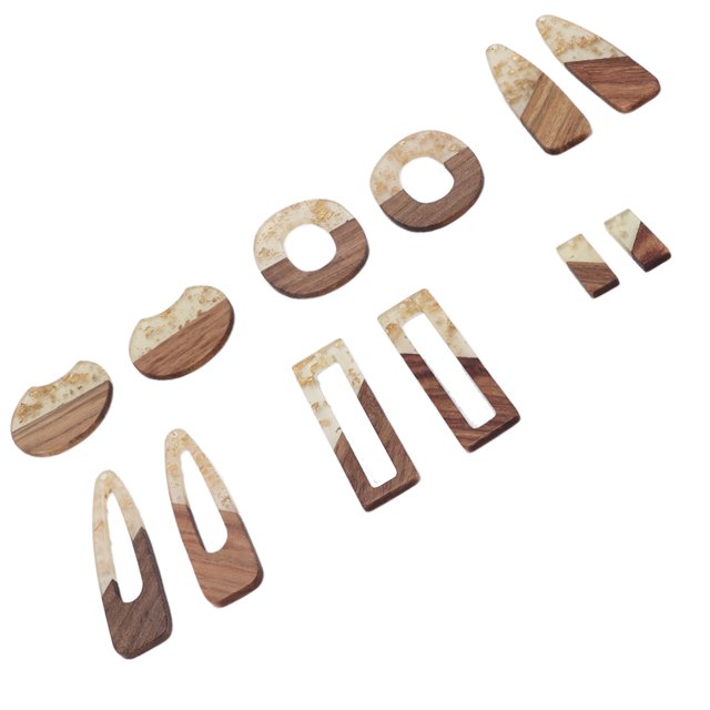 Kit Para Hacer Aretes, Aretes De Madera Ligeramente Diferentes De Madera Natural Para Decoración Para Manualidades De Bricolaje Para Joyería De Bricolaje ZAQW Wooden Pendants