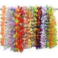 thumbnail image 2 of 12 collares de flores hawaianas, flores hawaianas de Luau Rojo Verde Cocina, Decoración y Otros, 2 of 3