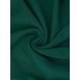 thumbnail image 5 of INSPIRE CHIC Women's Dress Knit Crew Neck Lantern 3/4 Sleeve Belted Pleated Hem Dresses​ L Green, 5 of 6