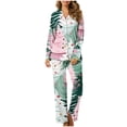 thumbnail image 2 of Xihbxyly Christmas Pajamas for Women, Women's Christmas Printed Pajama Set for Daily Home Wear Two-Piece Pajama Set with Pocket, 2 of 6
