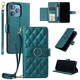 thumbnail image 1 of Funda tipo billetera GANGXUN para iPhone 16 Pro Max – Tapa abatible con correa para mujer, 1 of 5