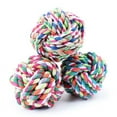 thumbnail image 6 of 6 Pack Cotton Chewy Rope Ball Dog Toy Small And Medium Dogs Aggressive Chew, 6 of 8