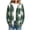 Green, variant on Women's Casual Plaid Button Hooded Long Sleeve Cardigan Coat with Pocket,Relaxed Oversized Mid-Length Outerwear for Shopping Travel and Weekend Strolls