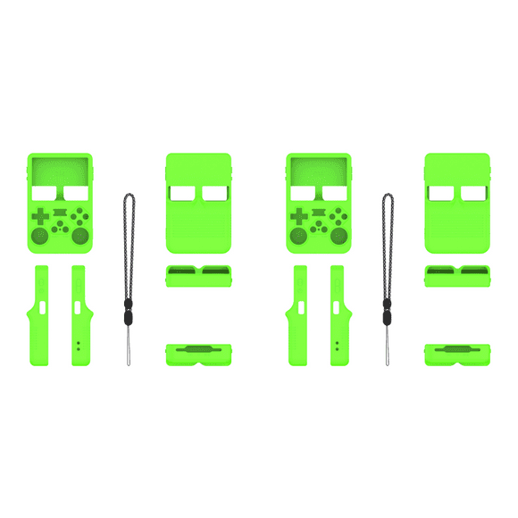 Peggybuy Silicone Protective Case for ANBERNIC R36S Handheld Game Console(Luminous Green)
