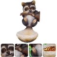 thumbnail image 3 of Bird Food Feeding Container Bird Feeding Tool Raccoon Design Bird Feeder Birds Food Feeder for Outdoor Garden, 3 of 8