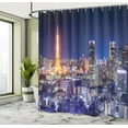 thumbnail image 5 of Ambesonne City Shower Curtain, Illustration of Tokyo Japan, 69"Wx70"L, Multicolor, 5 of 5