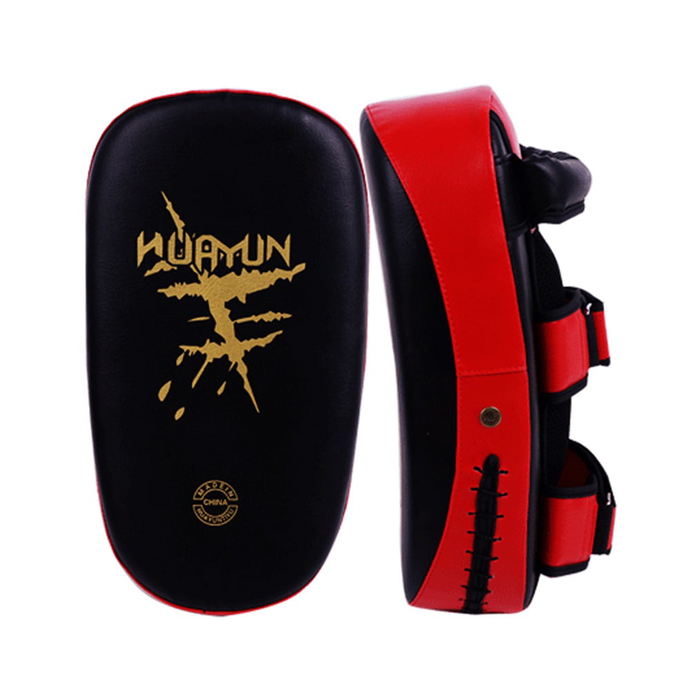 Details about   PSS curved Leather kick Pad shield for kickboxing MMA Martial Arts Training 1115 