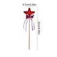 thumbnail image 2 of 4th of July Accessories, Independence Day Pentagram Decoration Red White And Blue Five Star Bow Star Stick Inserts Independence Day Party Decoration, 2 of 5