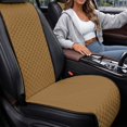 thumbnail image 3 of Uorisanigo Brown Car Front Seat Covers 2‑Pack Quilted Car Seat Cushion Car Interior Accessories Non‑Slip Polyester Front Car Seat Protector Pads Anti‑Scratch Universal for Most Cars Trucks, 3 of 7