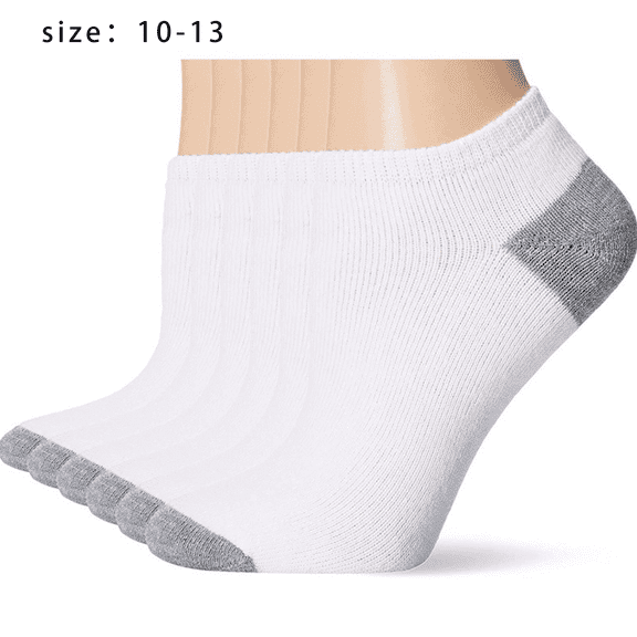DESIGNICE 2026 New 12Pcs Socks for Men Soft Cotton Grip Socks Stylish Breathable Crew Socks for Women White for Daily Wear Work Casual Outfits Sports Home Use.