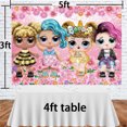 thumbnail image 5 of LOL Birthday Banner Backdrop Background Party Supplies Taspestry Post Wall Decor, 5 of 8