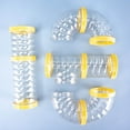 thumbnail image 3 of DIY Modular Hamster Cage Tube Maze Habitat with Interconnecting Plates and Secure Sealing Caps for Small Pet Exploration and Play, 3 of 3