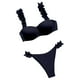 thumbnail image 1 of Bikini Underwire Traje de baño Traje de baño Sexy Mujer Push Up Traje de baño Color sólido Fridja  nalpqowj56233, 1 of 8