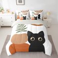 thumbnail image 2 of Manfei Lovely Kitten 7 Pieces Bedding Comforter Set,Cartoon Animal Full Bedding Set,Mondern Aesthetic Art Fitted Sheet Flat Sheet For Teens,Microfiber Bedroom Decor Reversible, 2 of 8