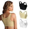 Women's Full Coverage Front Closure Wire Free Back Support Posture Bra