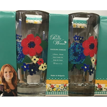 The Pioneer Woman Dazzling Dahlias Coolers, 4 Pack