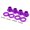 Purple, variant on Riousery 4 PCS RC Wheel Hex Driver 17mm / 0.67 in Aluminum Alloy Coupler Kit for HSP 1/8 RC Car, Black